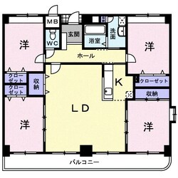 クラシオンルガールイシカワの物件間取画像